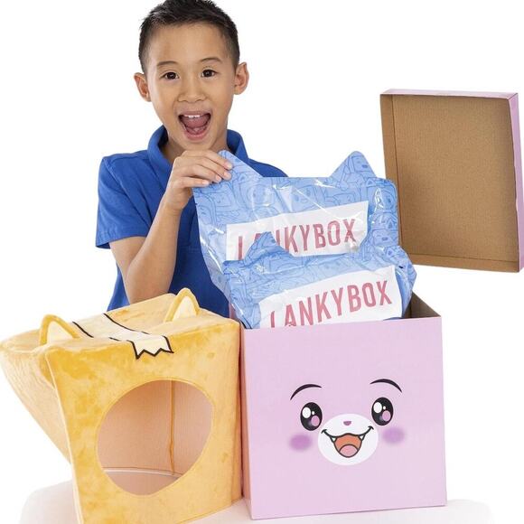 LankyBox Giant Foxy Mystery Box Plush & Toys Set Kids Fun Collectibles NEW - Picture 4 of 13
